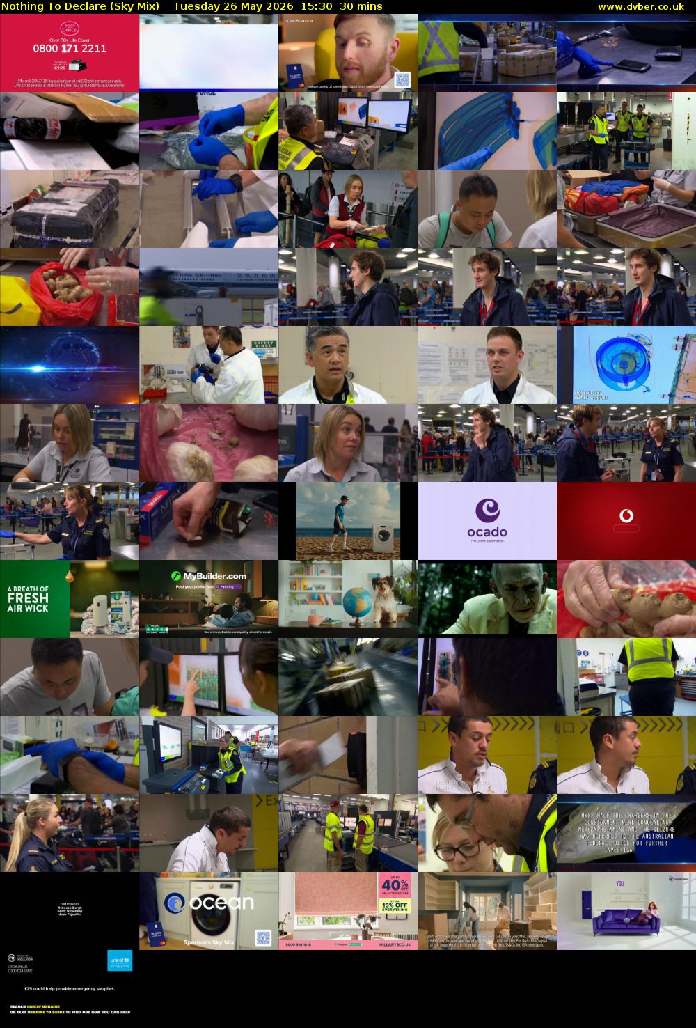 Nothing To Declare (Sky Mix) Tuesday 26 May 2026 15:30 - 16:00