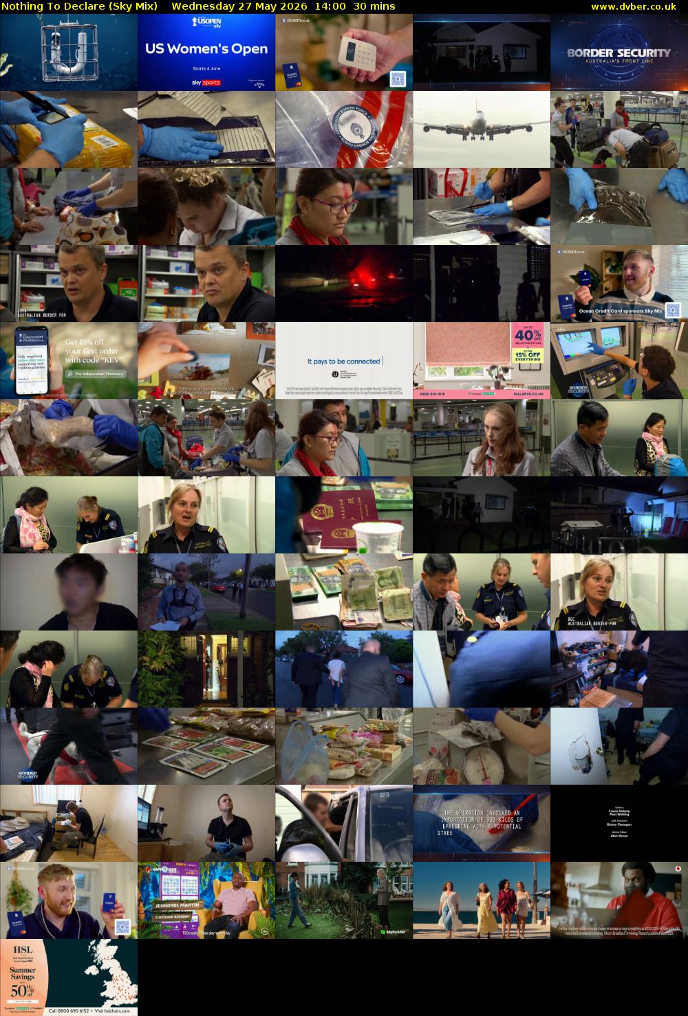 Nothing To Declare (Sky Mix) Wednesday 27 May 2026 14:00 - 14:30