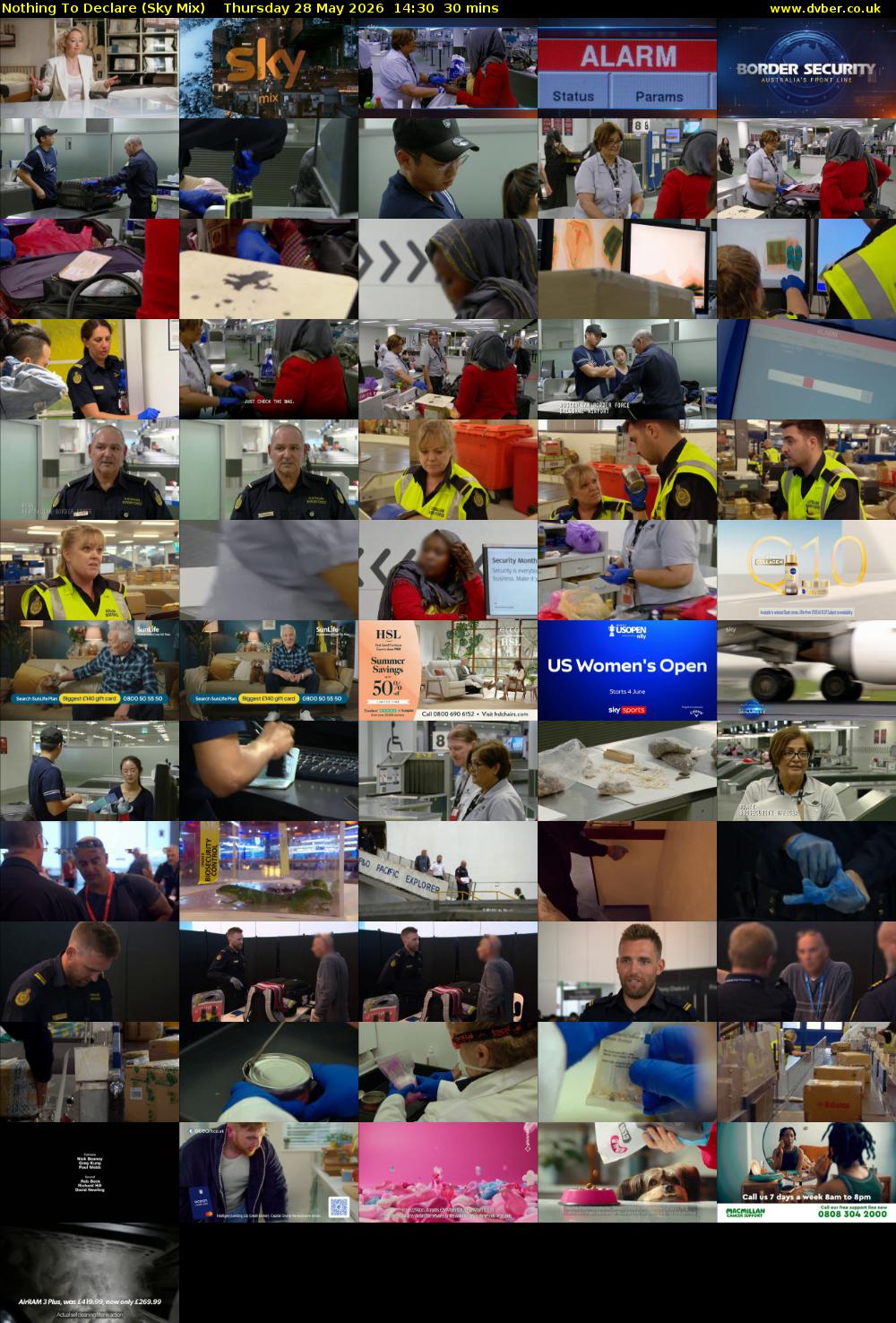 Nothing To Declare (Sky Mix) Thursday 28 May 2026 14:30 - 15:00