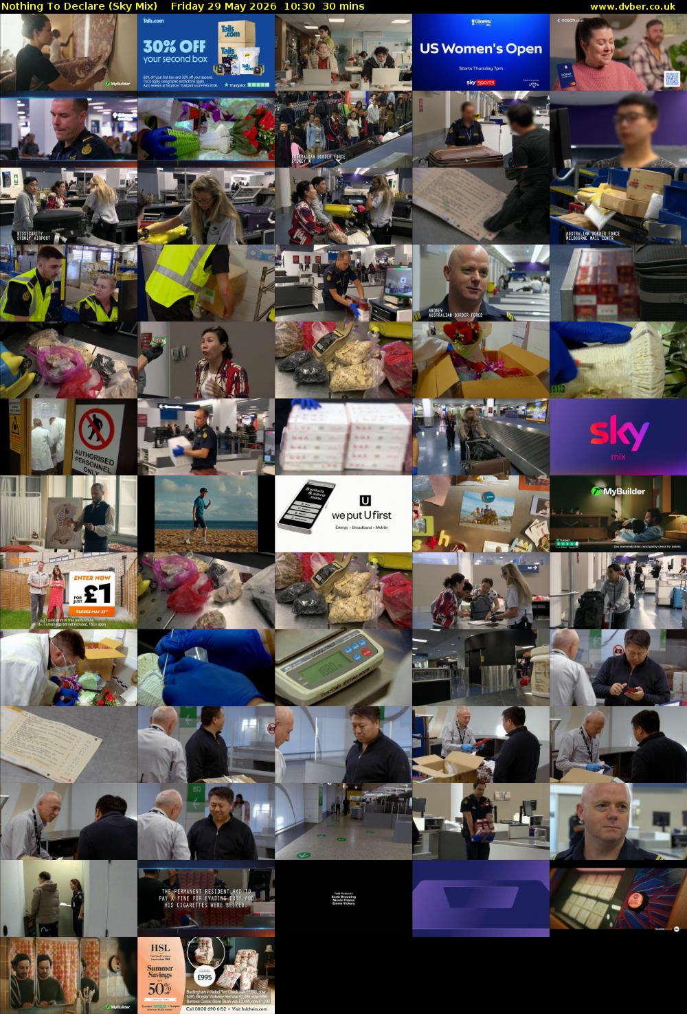 Nothing To Declare (Sky Mix) Friday 29 May 2026 10:30 - 11:00