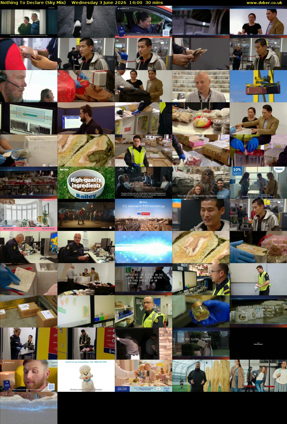 Nothing To Declare (Sky Mix) Wednesday 3 June 2026 14:00 - 14:30
