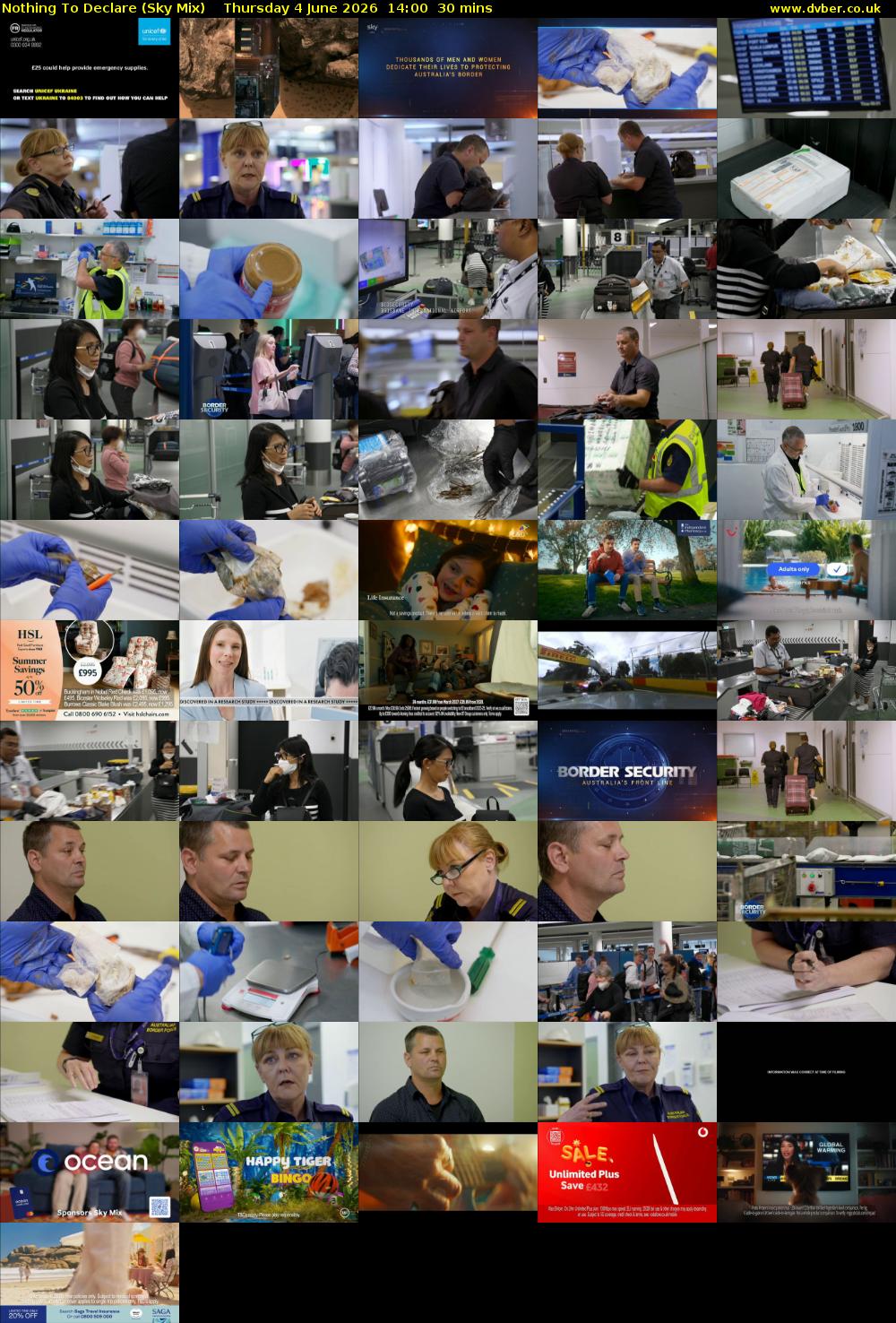Nothing To Declare (Sky Mix) Thursday 4 June 2026 14:00 - 14:30