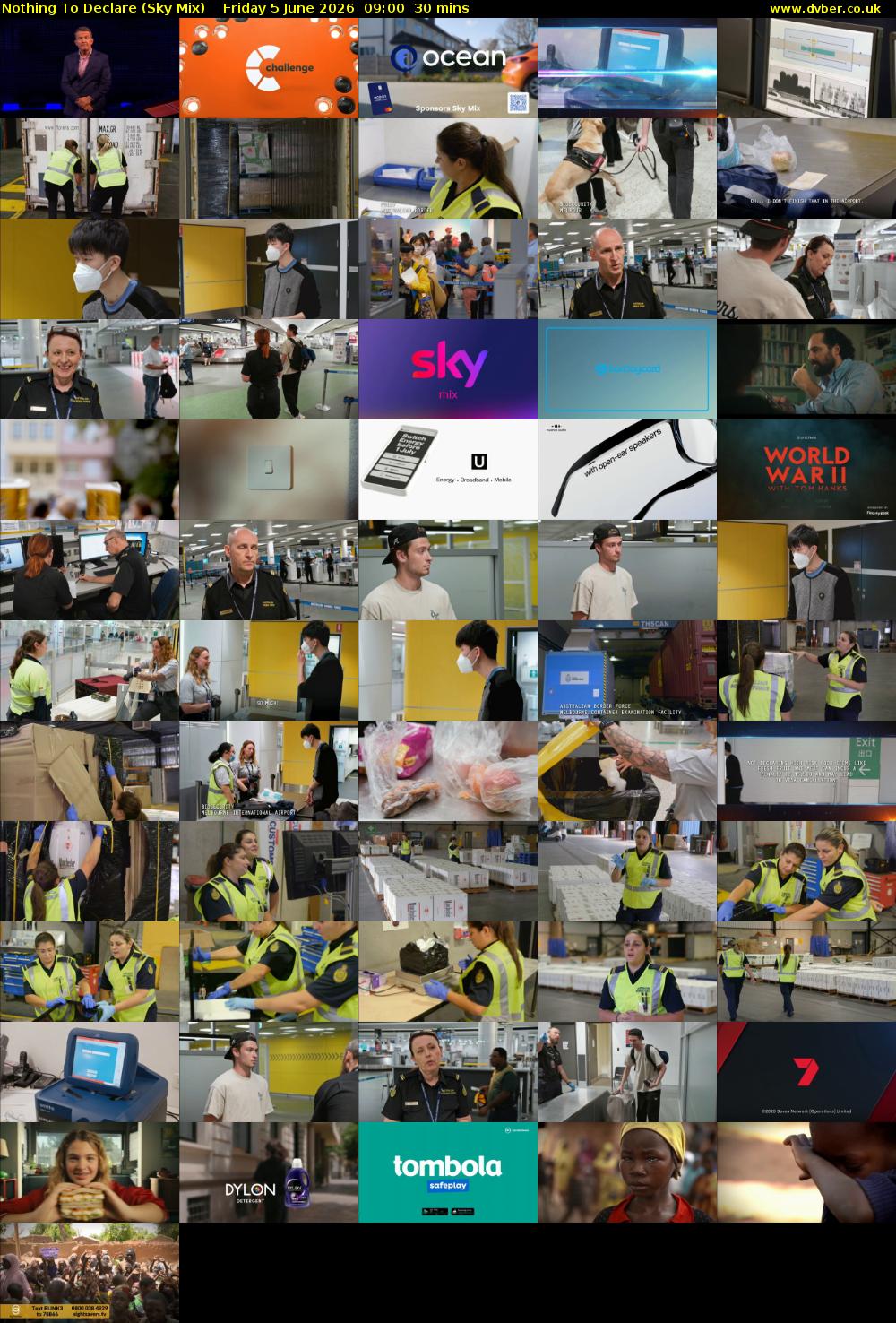 Nothing To Declare (Sky Mix) Friday 5 June 2026 09:00 - 09:30