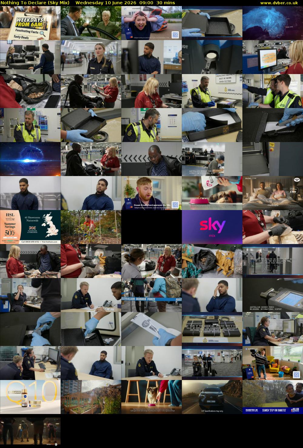 Nothing To Declare (Sky Mix) Wednesday 10 June 2026 09:00 - 09:30