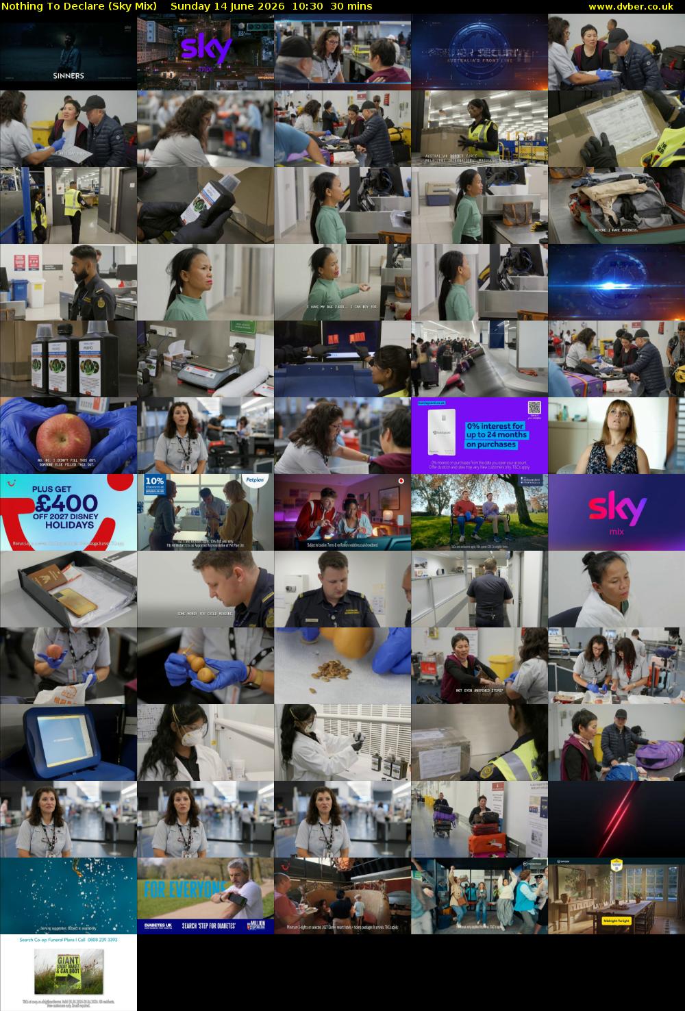 Nothing To Declare (Sky Mix) Sunday 14 June 2026 10:30 - 11:00
