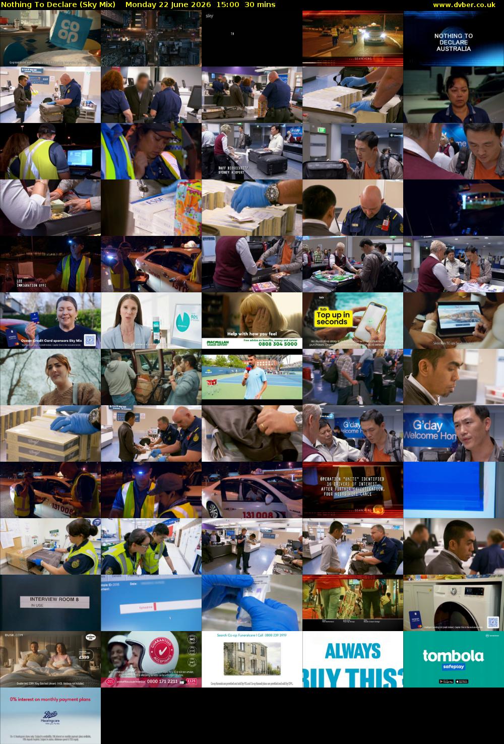 Nothing To Declare (Sky Mix) Monday 22 June 2026 15:00 - 15:30