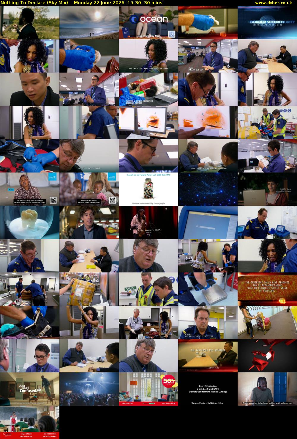 Nothing To Declare (Sky Mix) Monday 22 June 2026 15:30 - 16:00