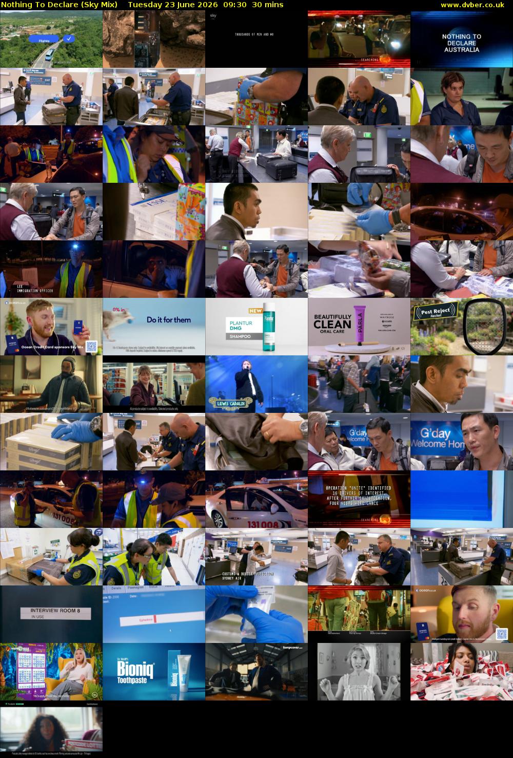 Nothing To Declare (Sky Mix) Tuesday 23 June 2026 09:30 - 10:00