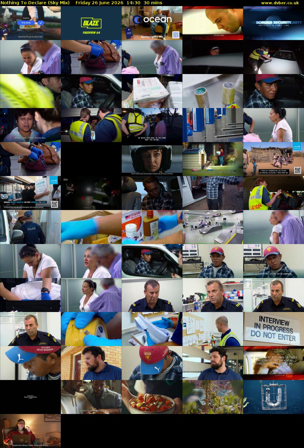 Nothing To Declare (Sky Mix) Friday 26 June 2026 14:30 - 15:00
