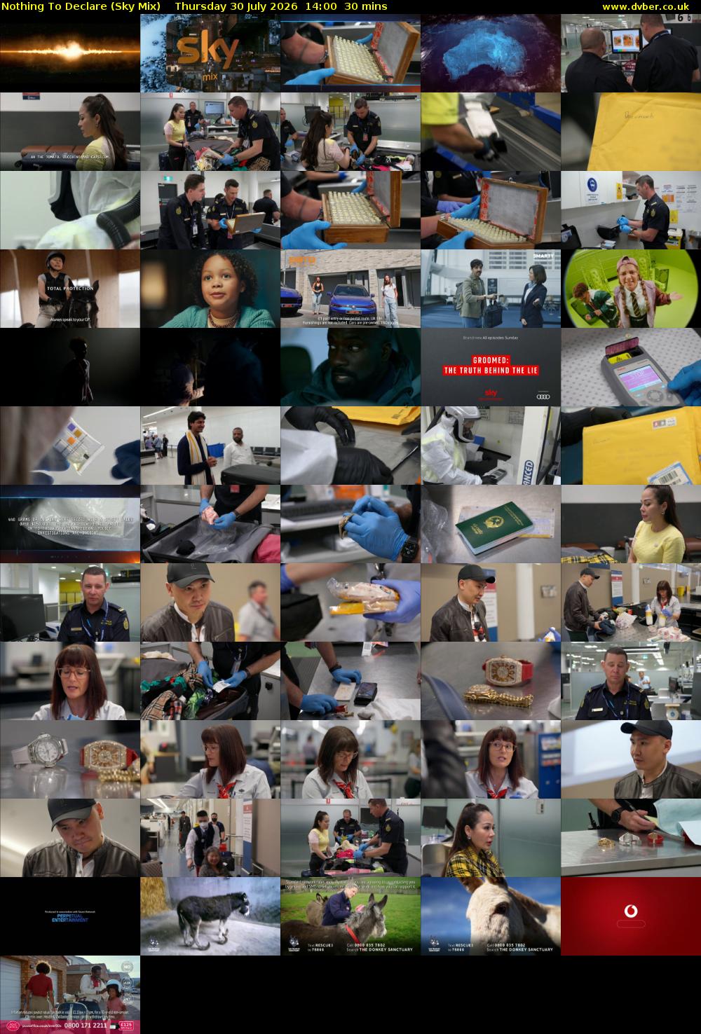 Nothing To Declare (Sky Mix) Thursday 30 July 2026 14:00 - 14:30