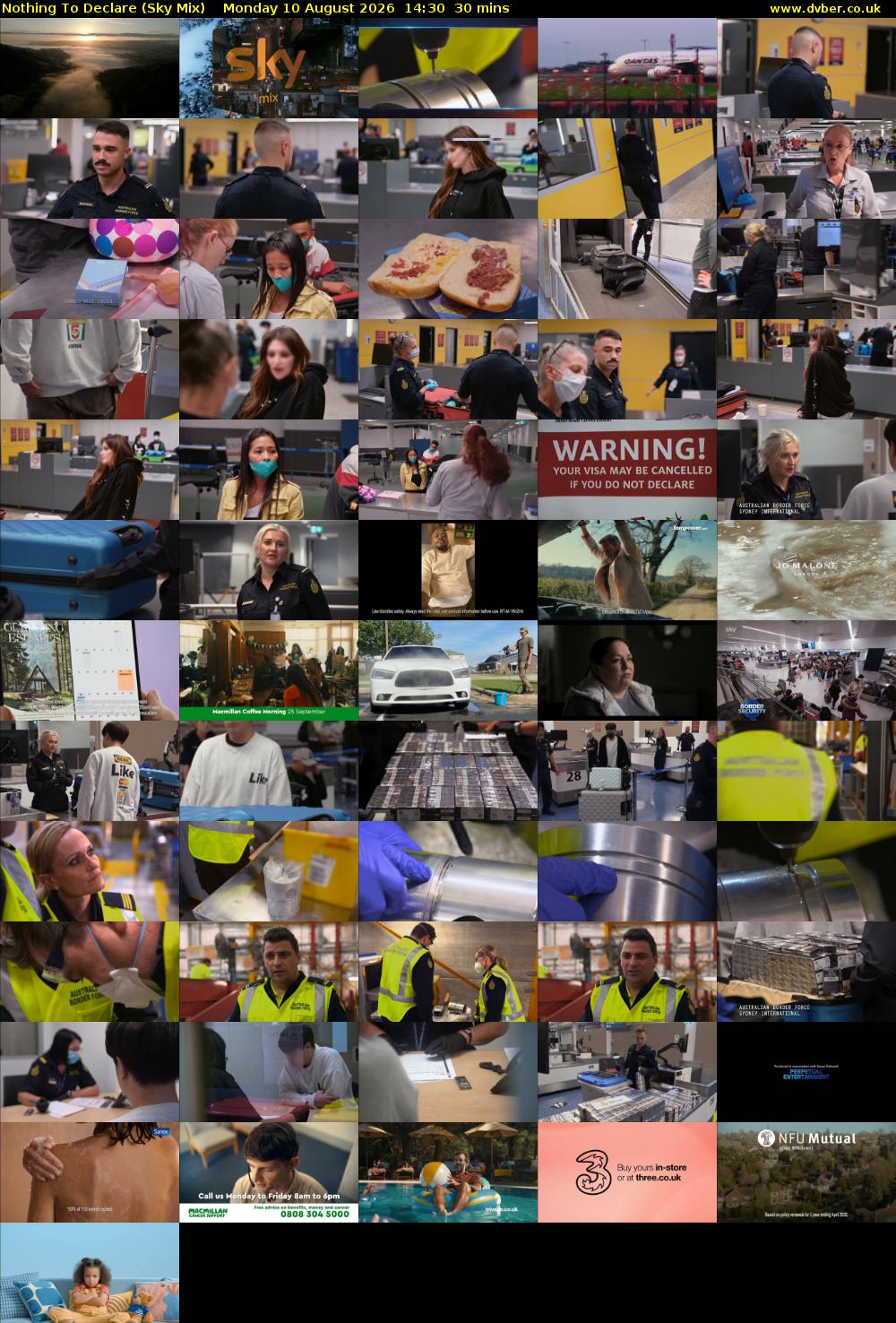 Nothing To Declare (Sky Mix) Monday 10 August 2026 14:30 - 15:00