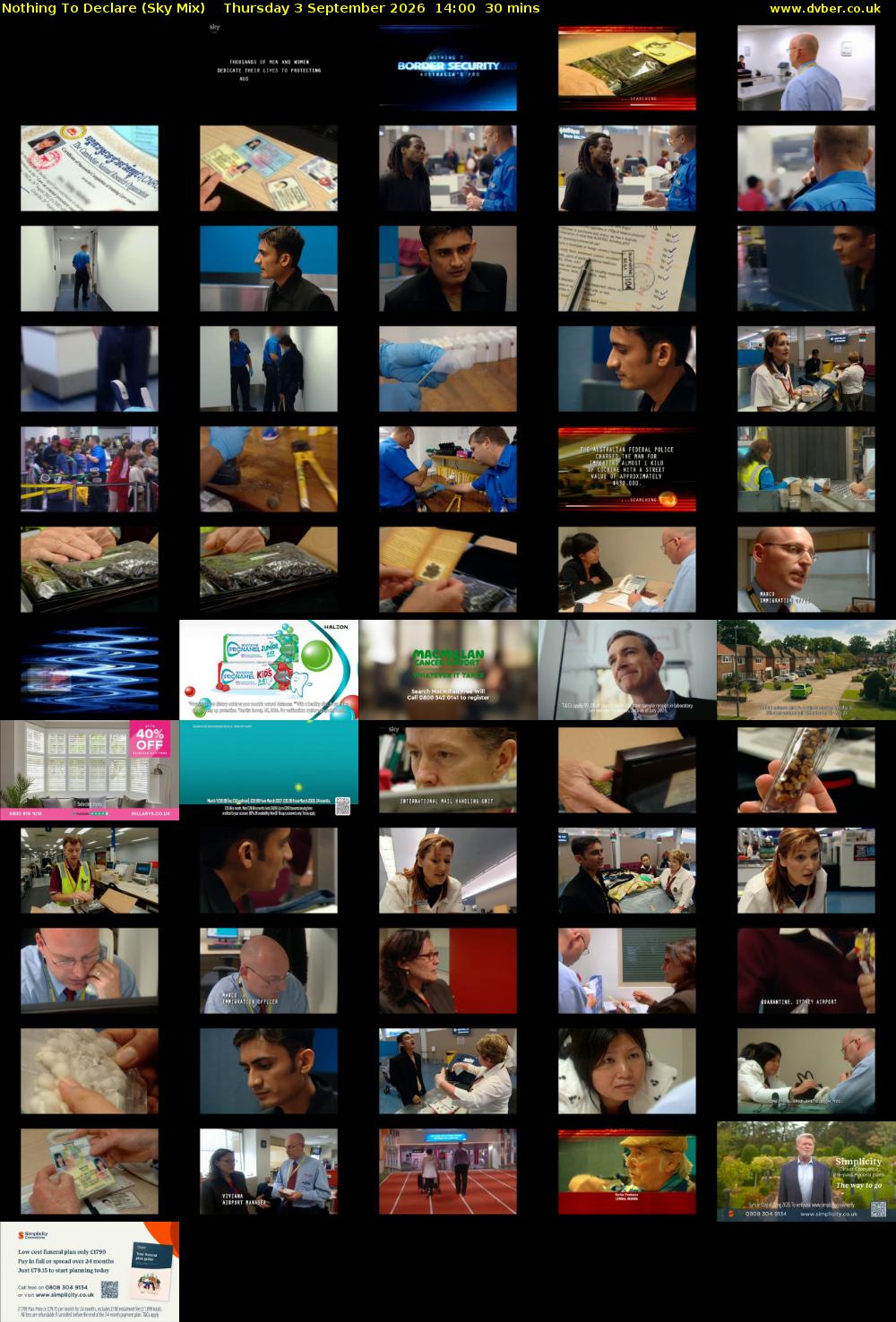 Nothing To Declare (Sky Mix) Thursday 3 September 2026 14:00 - 14:30