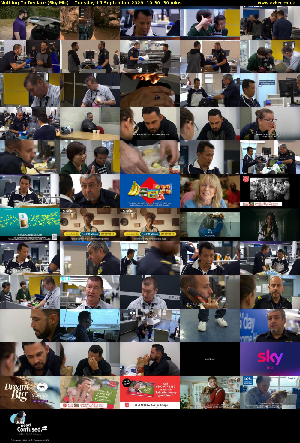 Nothing To Declare (Sky Mix) Tuesday 15 September 2026 10:30 - 11:00