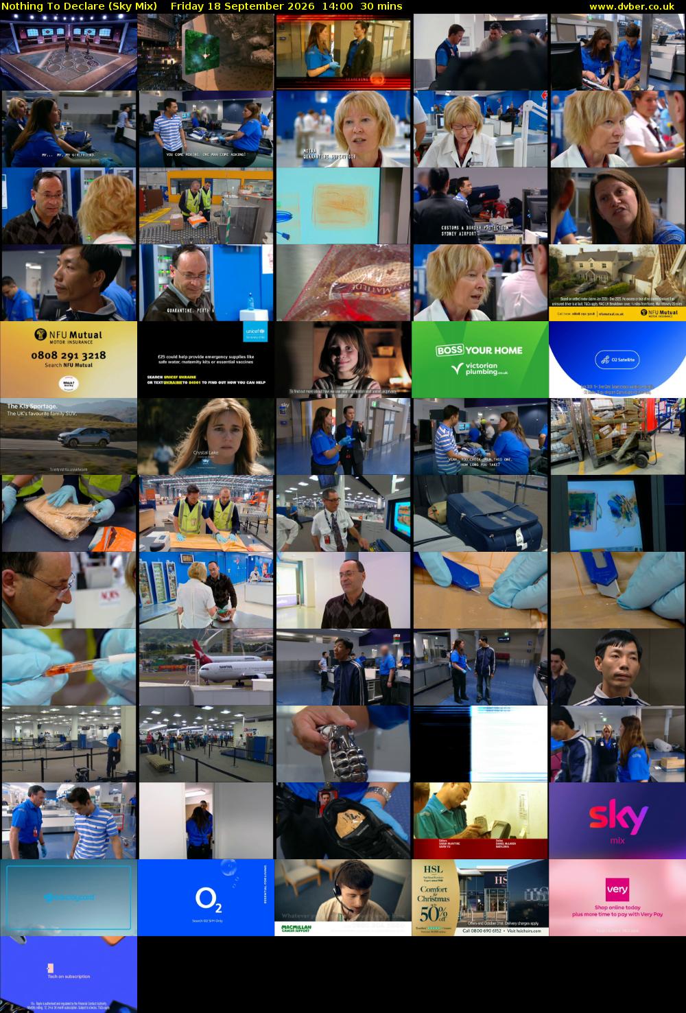 Nothing To Declare (Sky Mix) Friday 18 September 2026 14:00 - 14:30