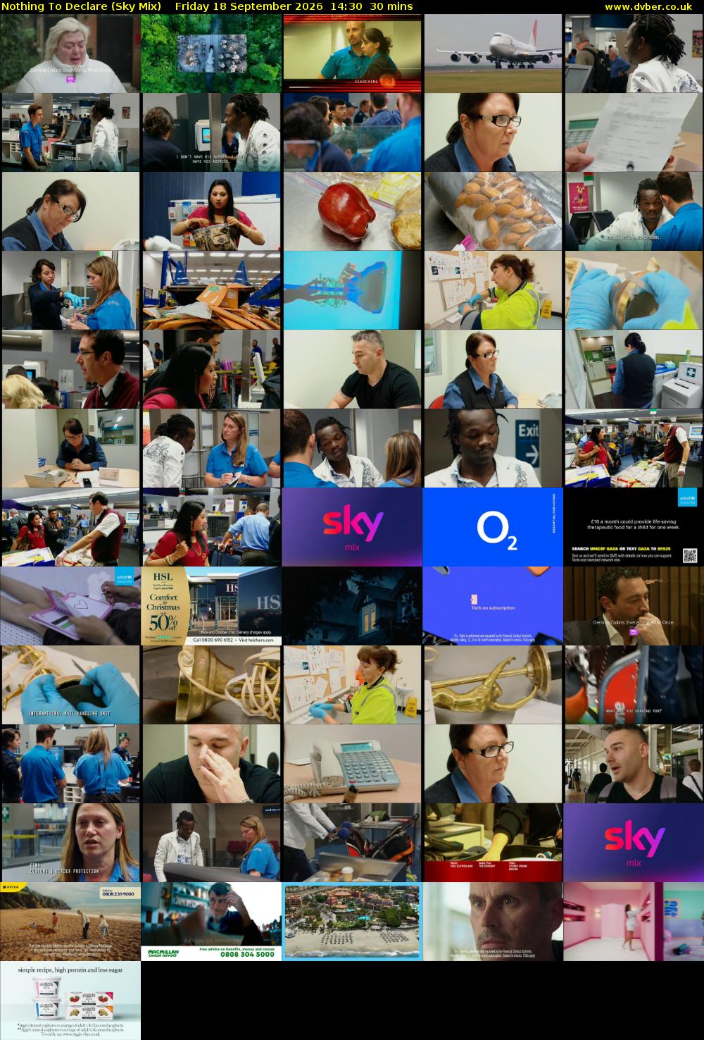 Nothing To Declare (Sky Mix) Friday 18 September 2026 14:30 - 15:00