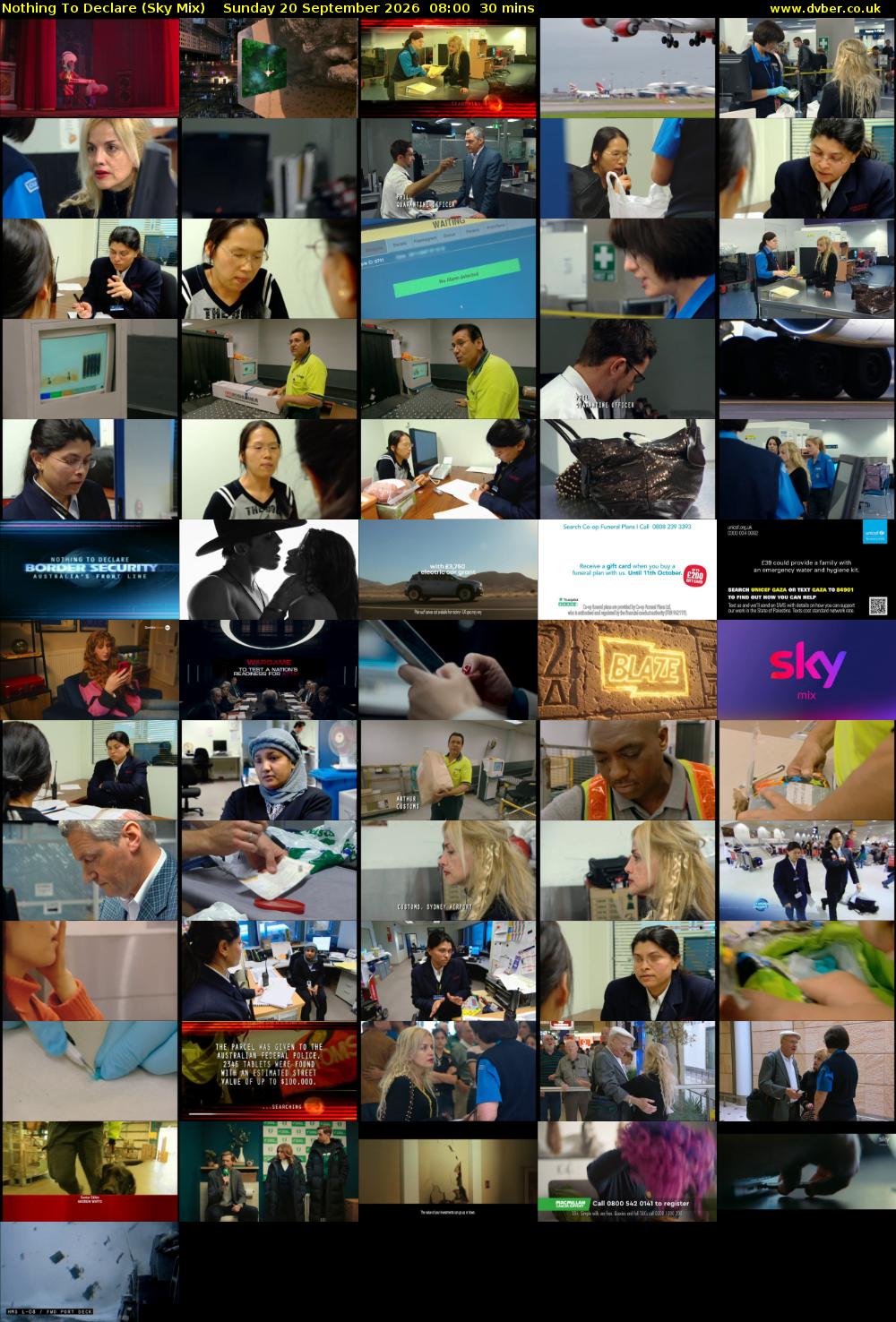 Nothing To Declare (Sky Mix) Sunday 20 September 2026 08:00 - 08:30