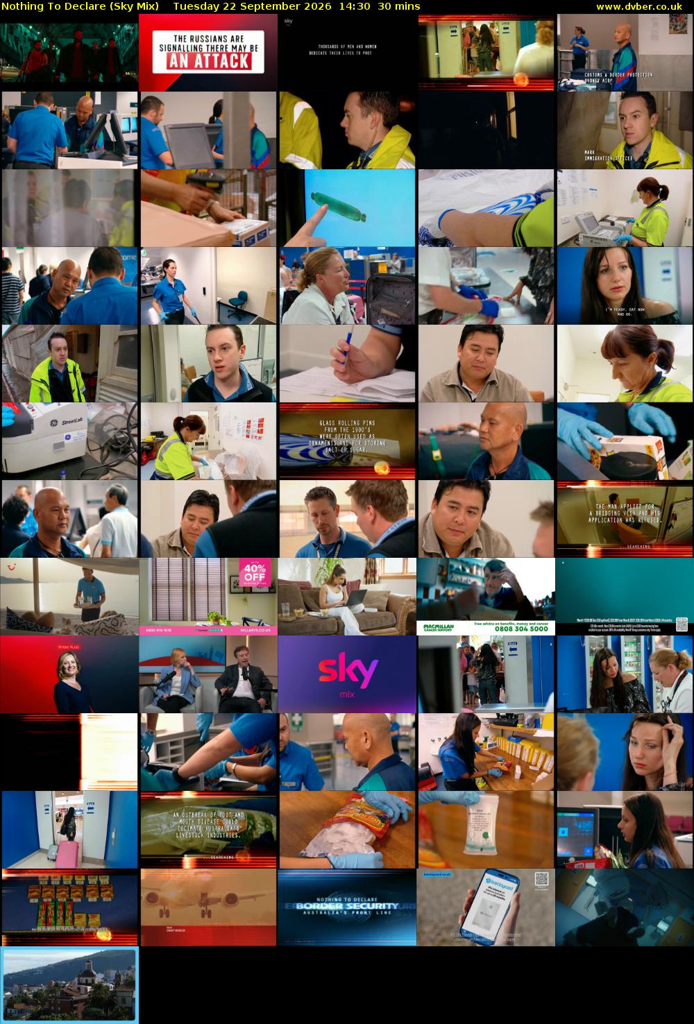 Nothing To Declare (Sky Mix) Tuesday 22 September 2026 14:30 - 15:00