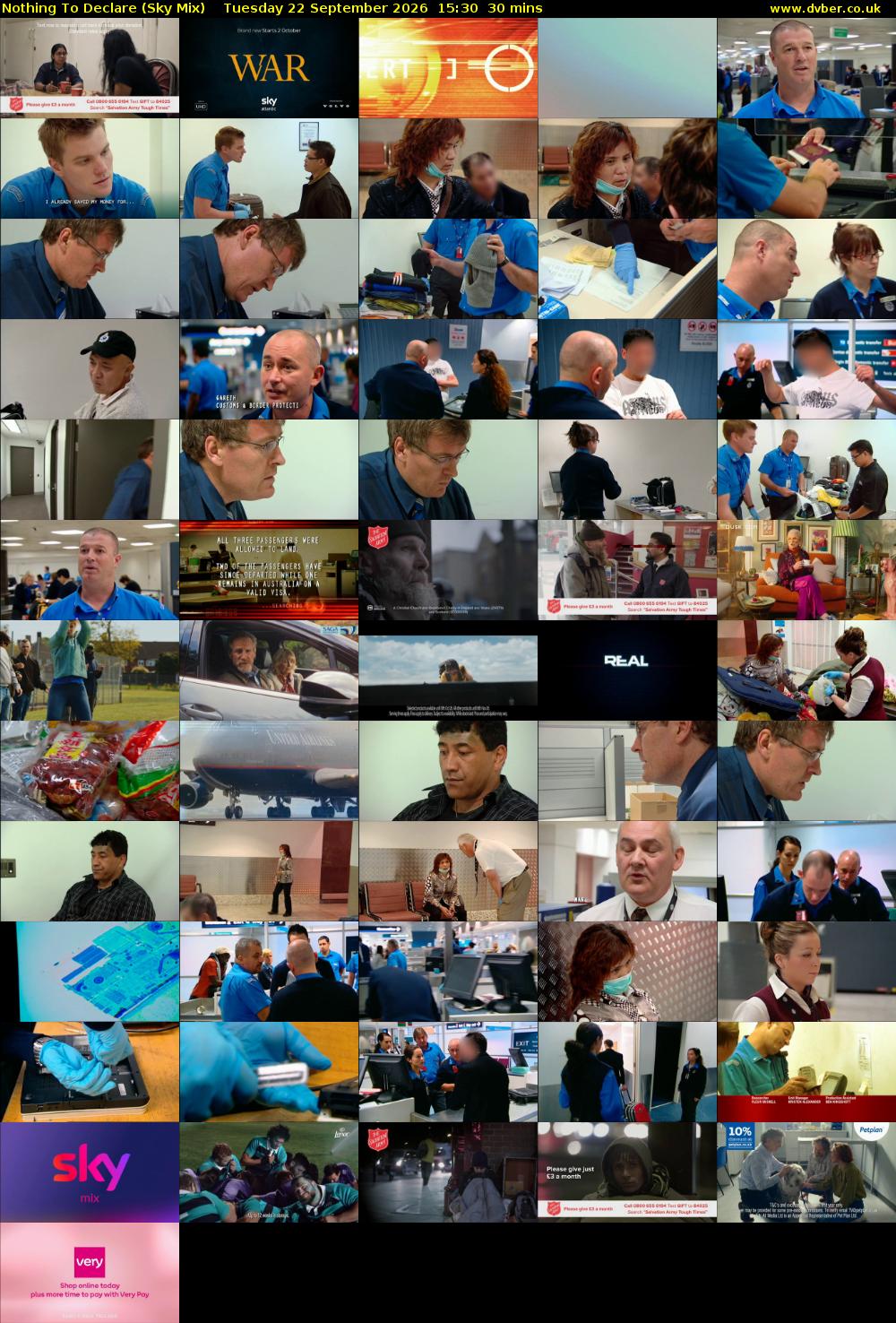 Nothing To Declare (Sky Mix) Tuesday 22 September 2026 15:30 - 16:00