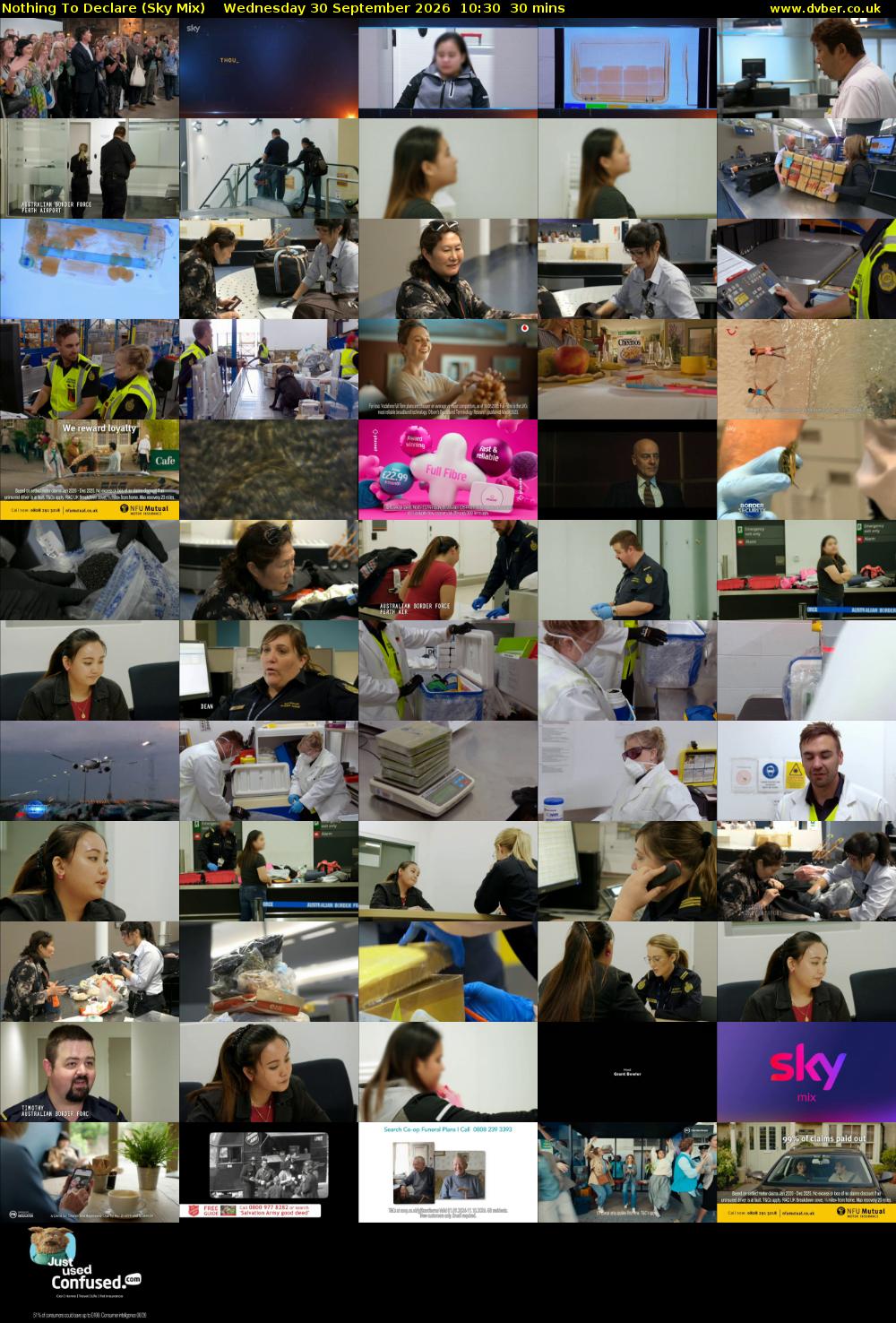 Nothing To Declare (Sky Mix) Wednesday 30 September 2026 10:30 - 11:00