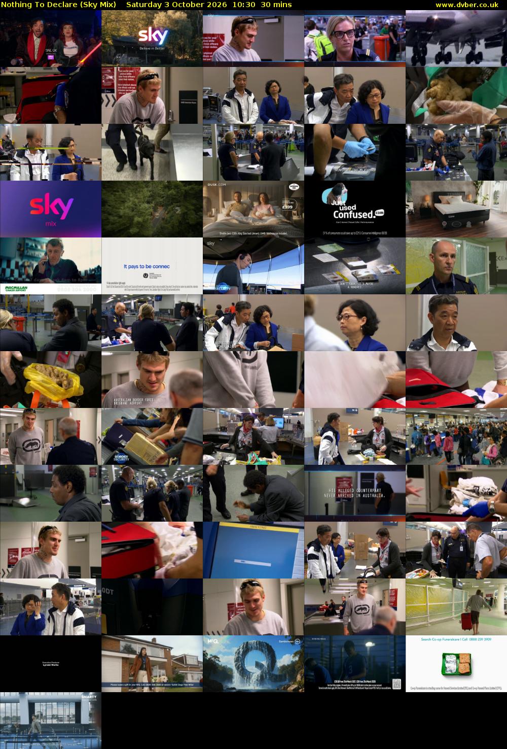 Nothing To Declare (Sky Mix) Saturday 3 October 2026 10:30 - 11:00
