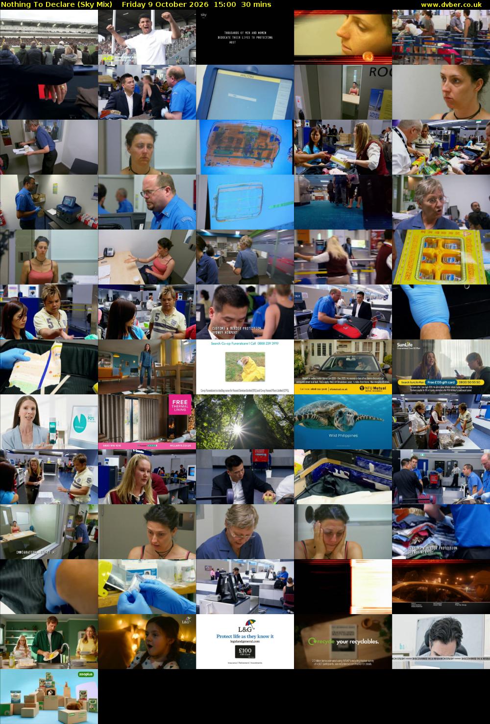 Nothing To Declare (Sky Mix) Friday 9 October 2026 15:00 - 15:30