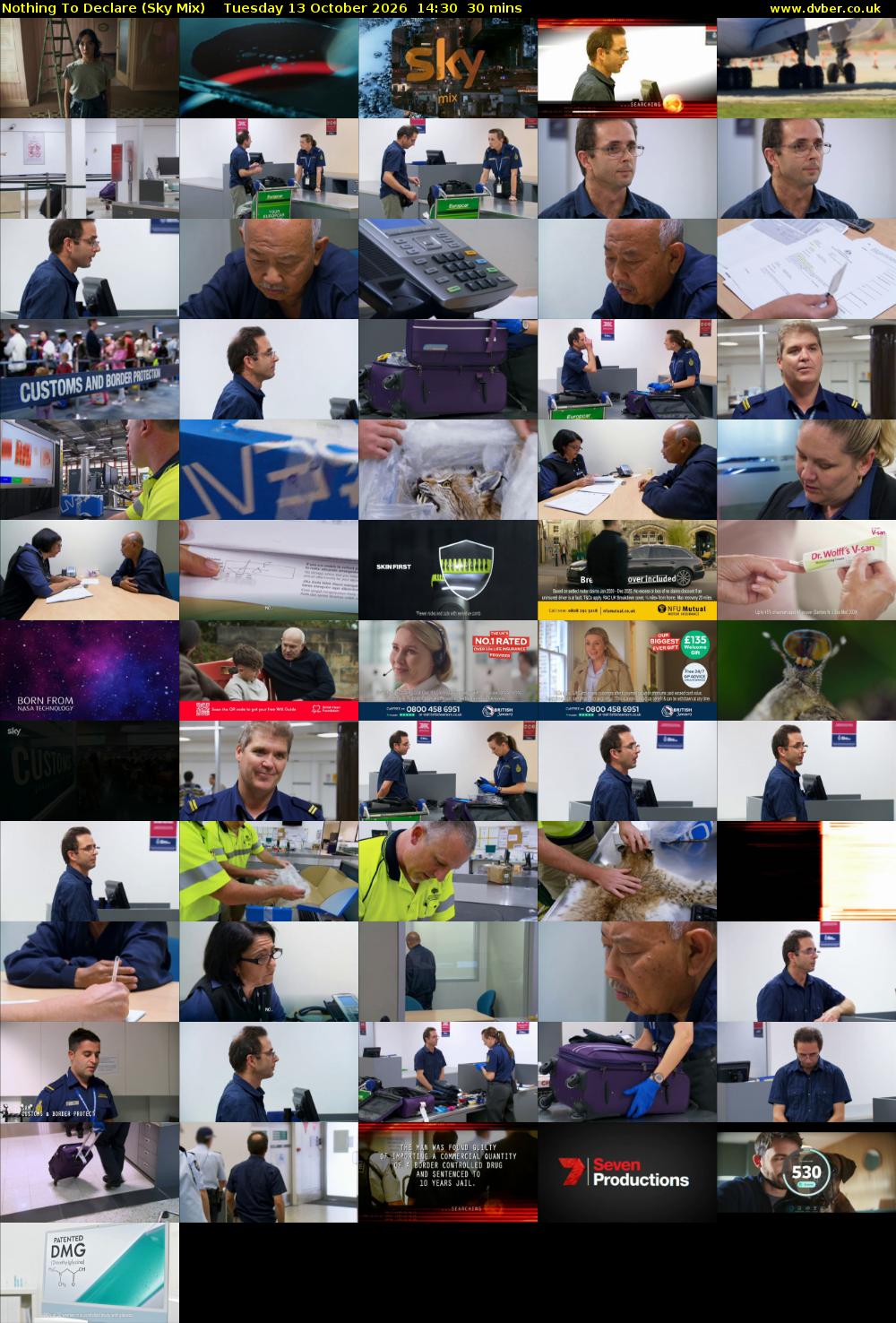 Nothing To Declare (Sky Mix) Tuesday 13 October 2026 14:30 - 15:00