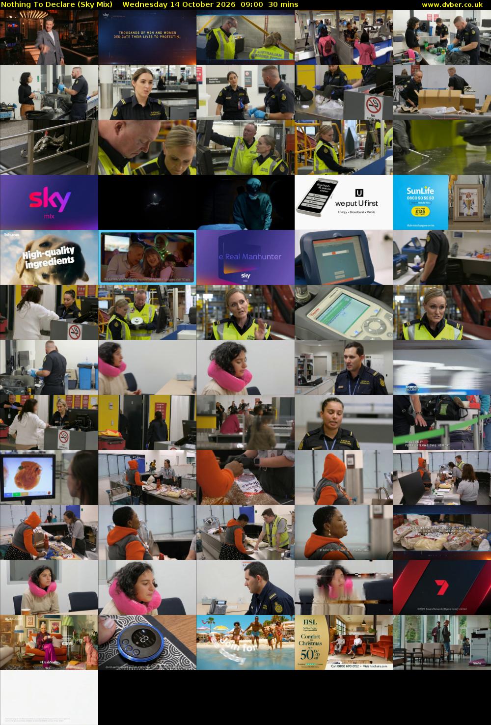 Nothing To Declare (Sky Mix) Wednesday 14 October 2026 09:00 - 09:30