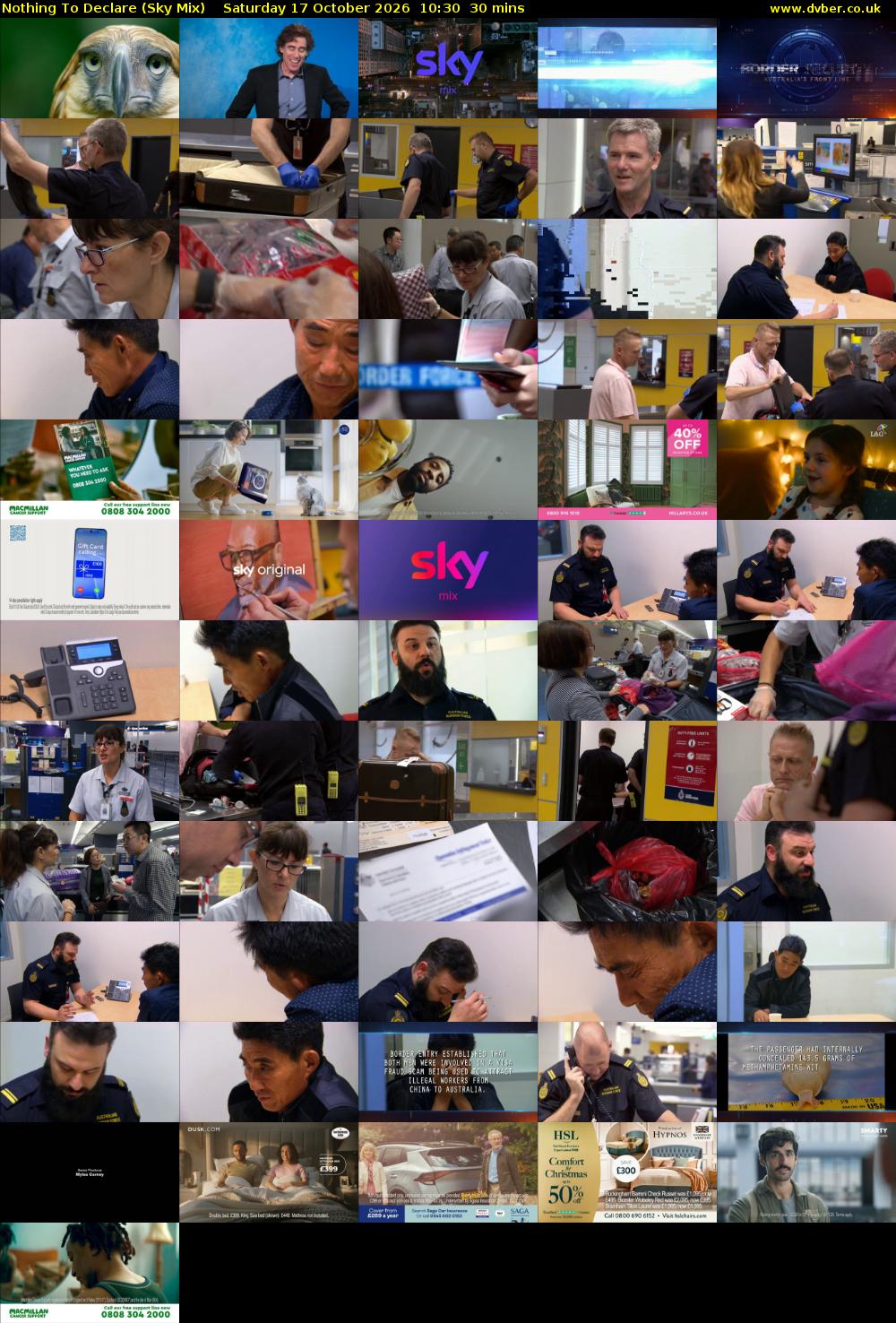 Nothing To Declare (Sky Mix) Saturday 17 October 2026 10:30 - 11:00