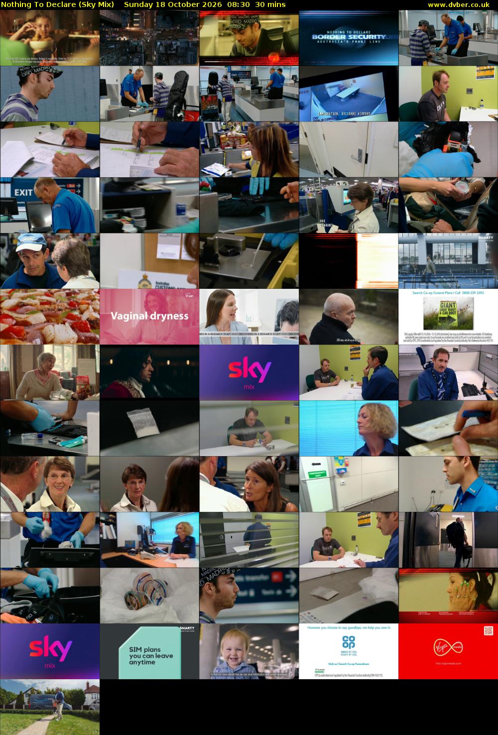 Nothing To Declare (Sky Mix) Sunday 18 October 2026 08:30 - 09:00