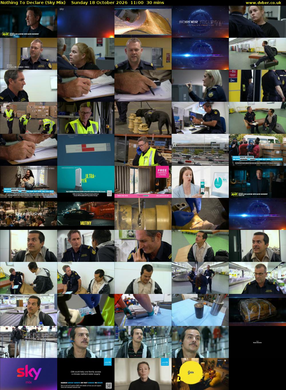 Nothing To Declare (Sky Mix) Sunday 18 October 2026 11:00 - 11:30