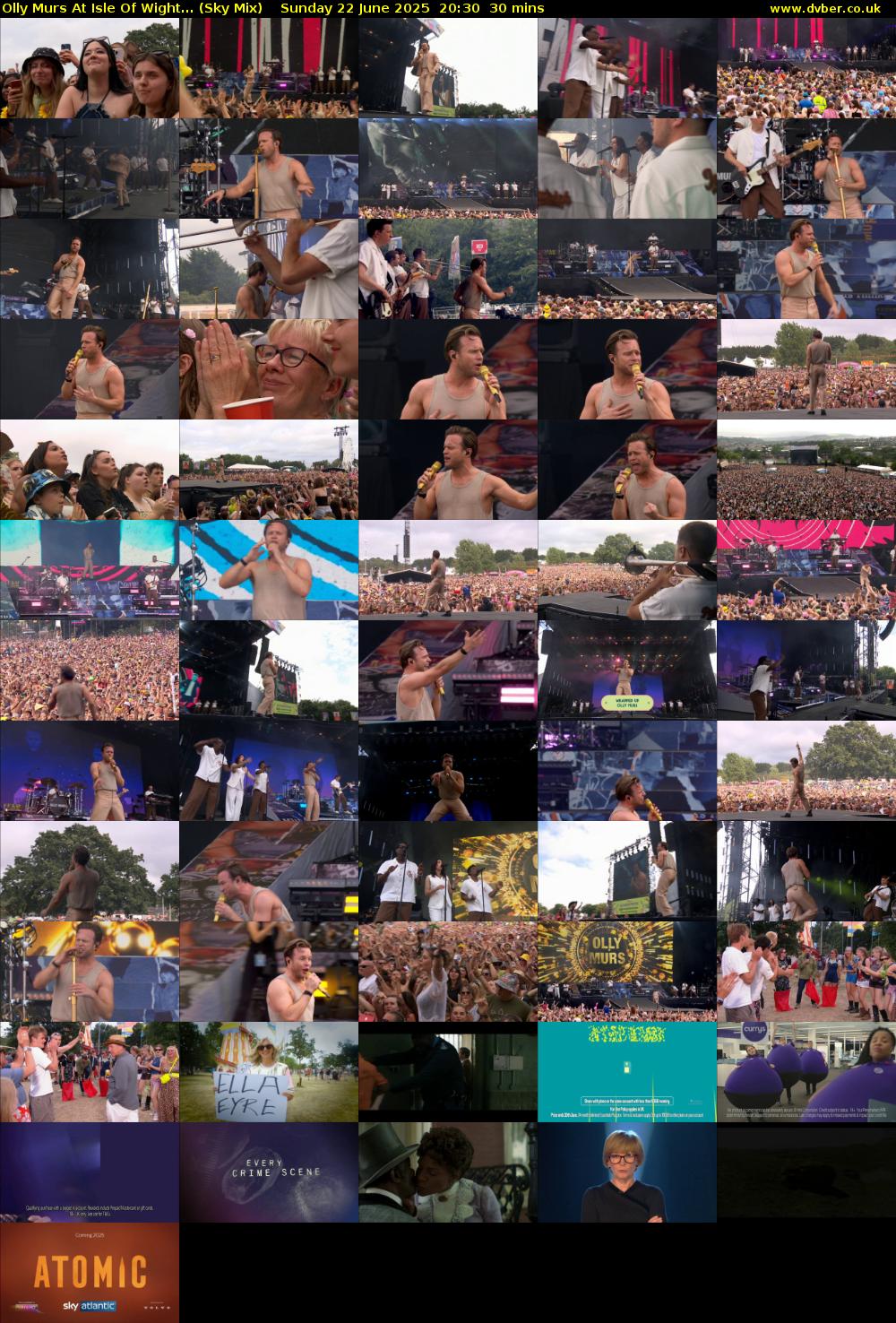 Olly Murs At Isle Of Wight... (Sky Mix) Sunday 22 June 2025 20:30 - 21:00