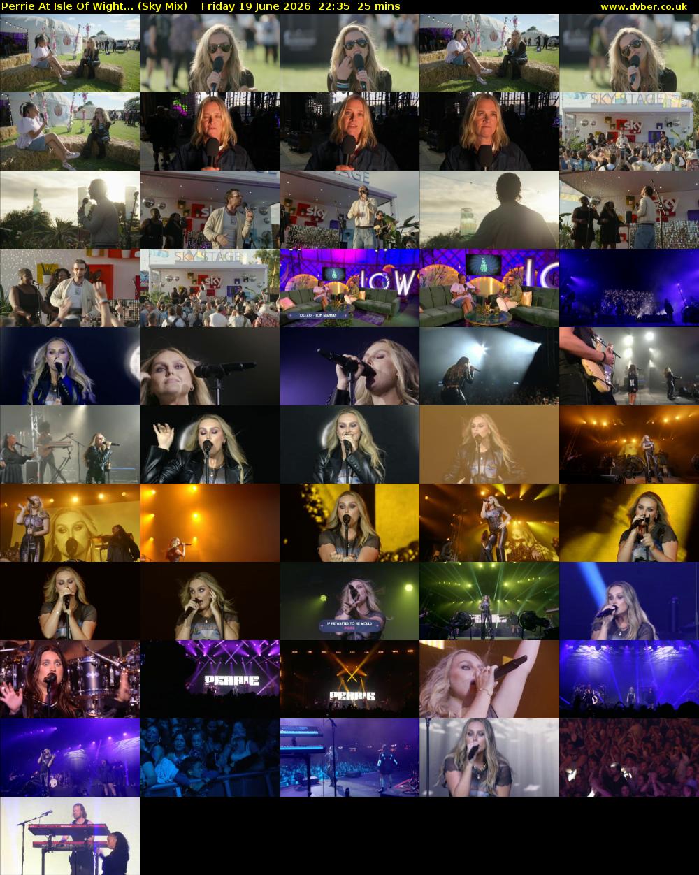 Perrie At Isle Of Wight... (Sky Mix) Friday 19 June 2026 22:35 - 23:00
