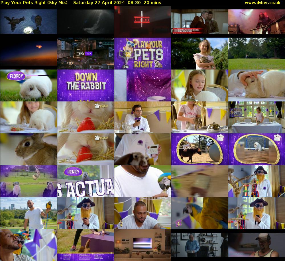 Play Your Pets Right (Sky Mix) Saturday 27 April 2024 08:30 - 08:50