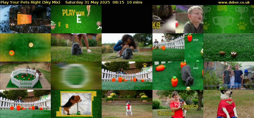 Play Your Pets Right (Sky Mix) Saturday 31 May 2025 08:15 - 08:25