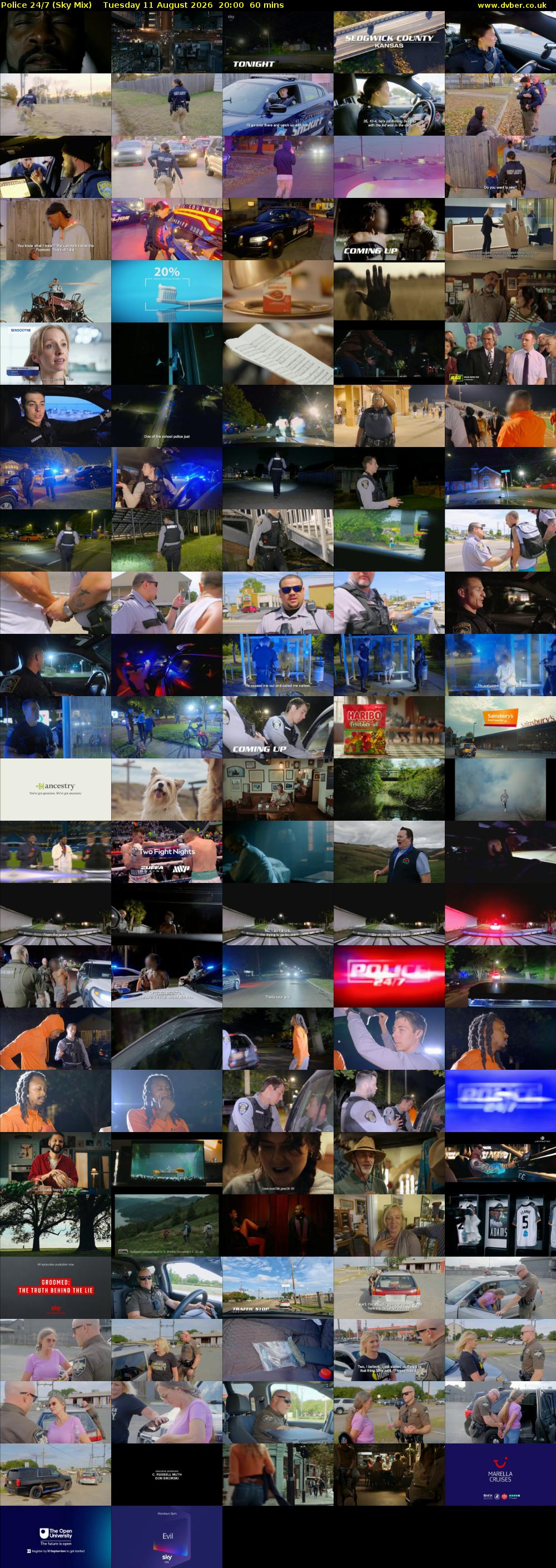 Police 24/7 (Sky Mix) Tuesday 11 August 2026 20:00 - 21:00