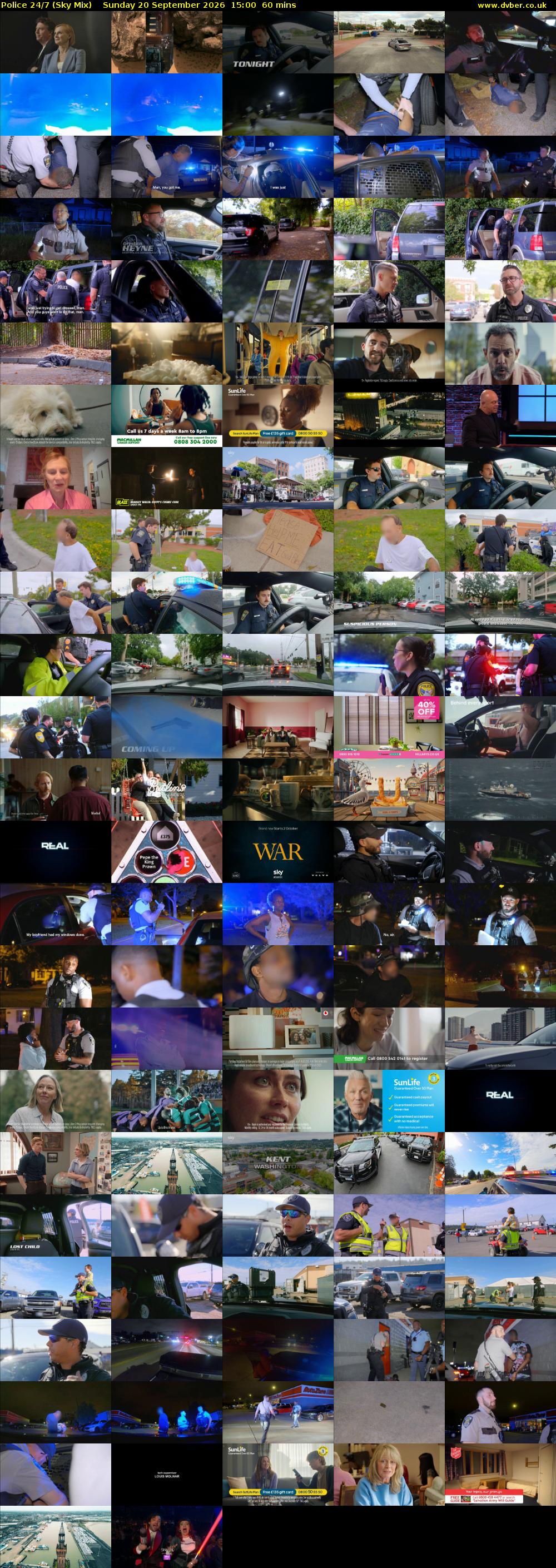Police 24/7 (Sky Mix) Sunday 20 September 2026 15:00 - 16:00