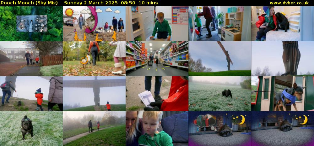 Pooch Mooch (Sky Mix) Sunday 2 March 2025 08:50 - 09:00