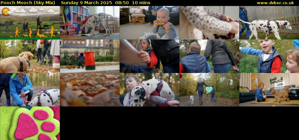 Pooch Mooch (Sky Mix) Sunday 9 March 2025 08:50 - 09:00