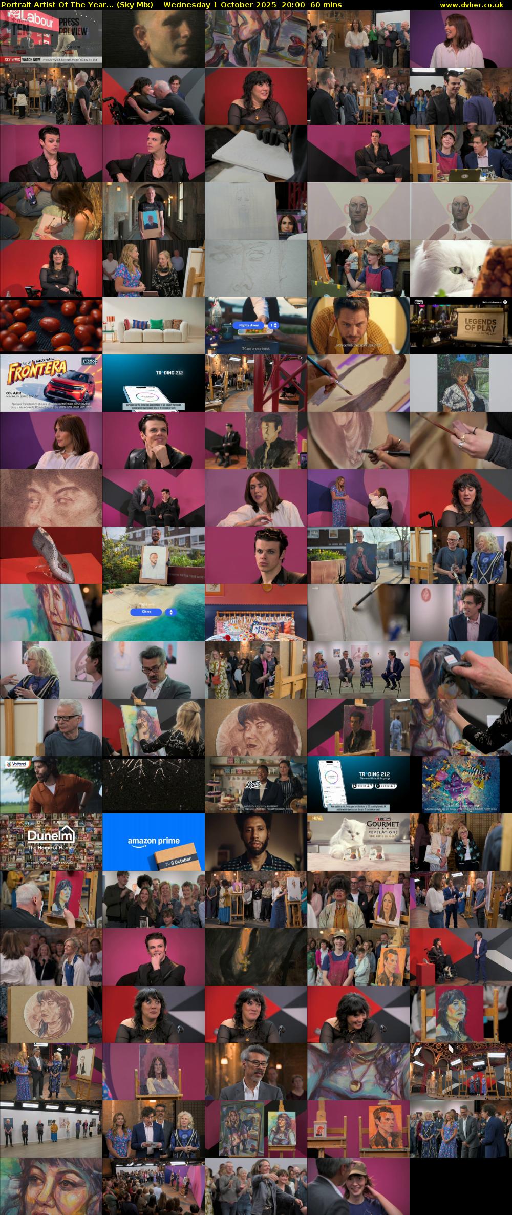Portrait Artist Of The Year... (Sky Mix) Wednesday 1 October 2025 20:00 - 21:00