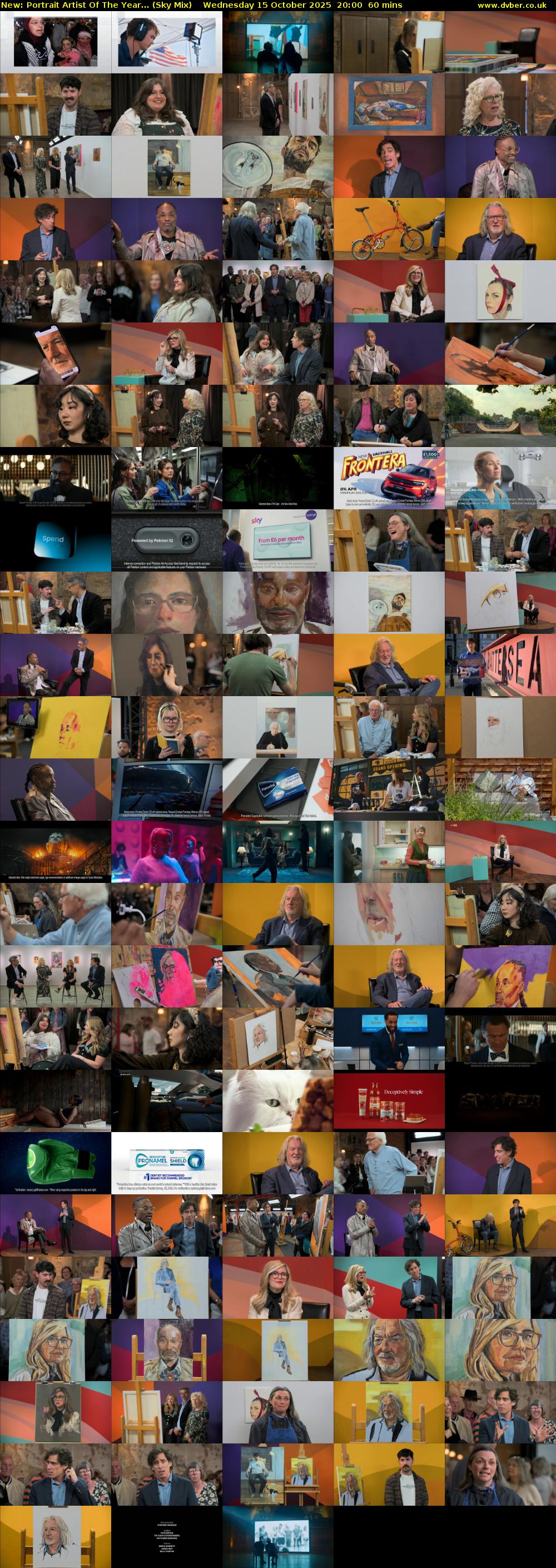 Portrait Artist Of The Year... (Sky Mix) Wednesday 15 October 2025 20:00 - 21:00
