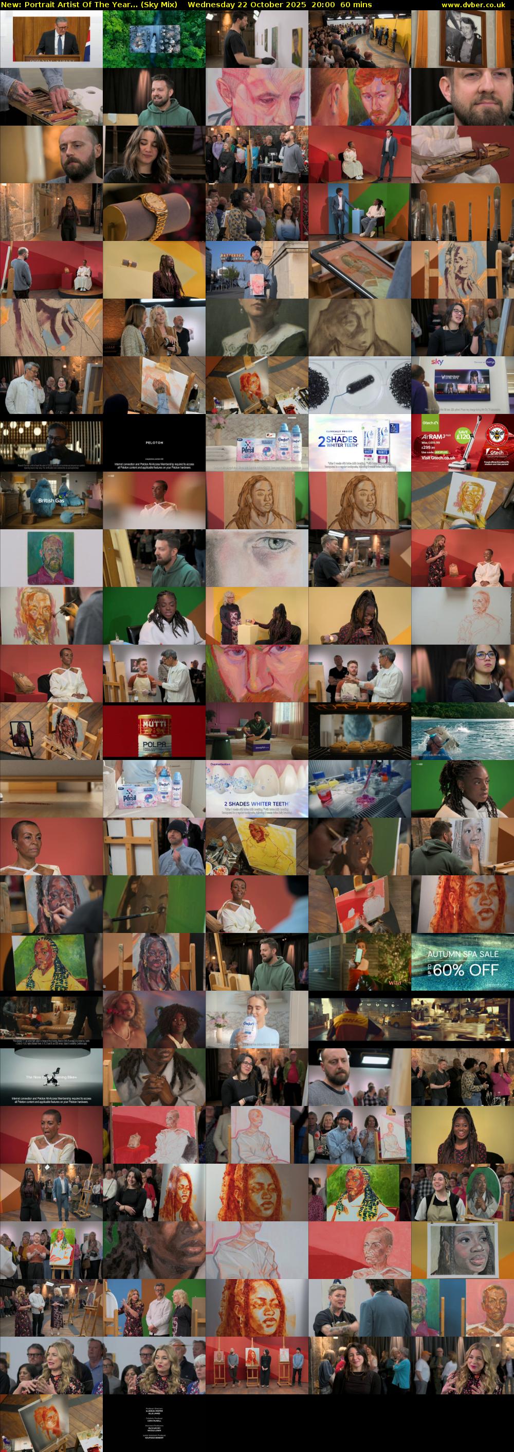 Portrait Artist Of The Year... (Sky Mix) Wednesday 22 October 2025 20:00 - 21:00