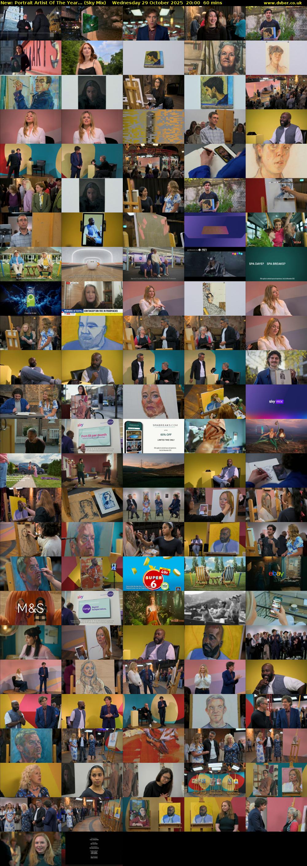 Portrait Artist Of The Year... (Sky Mix) Wednesday 29 October 2025 20:00 - 21:00