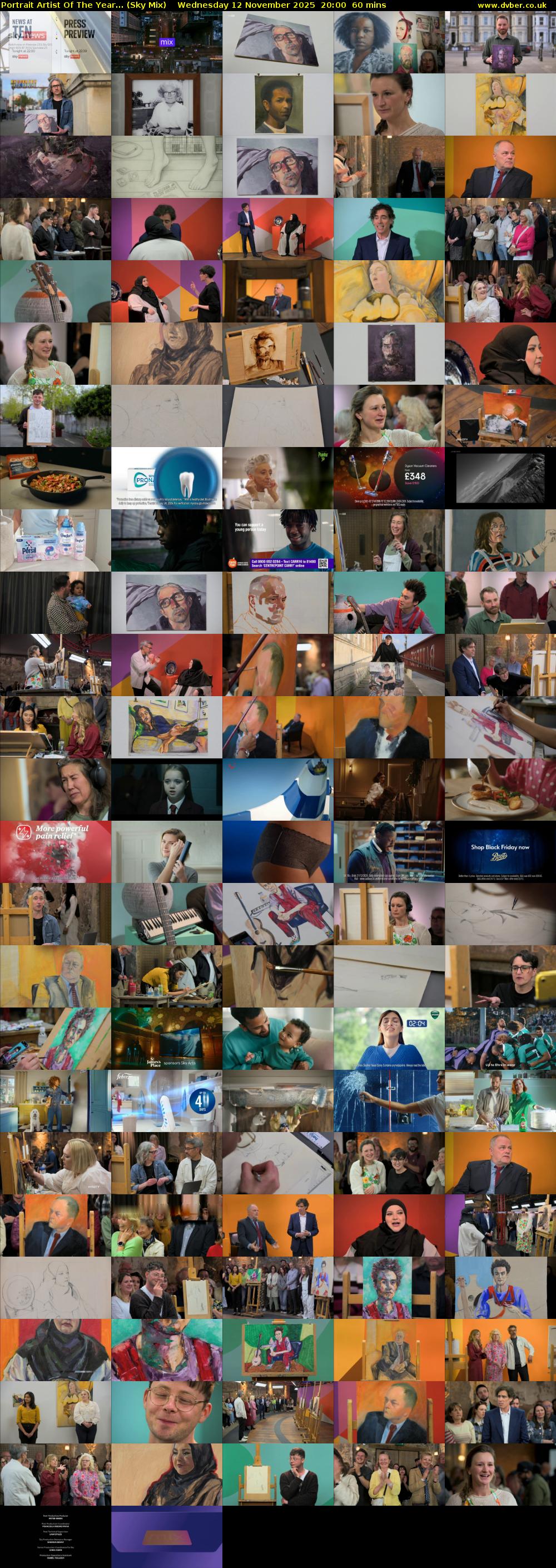 Portrait Artist Of The Year... (Sky Mix) Wednesday 12 November 2025 20:00 - 21:00
