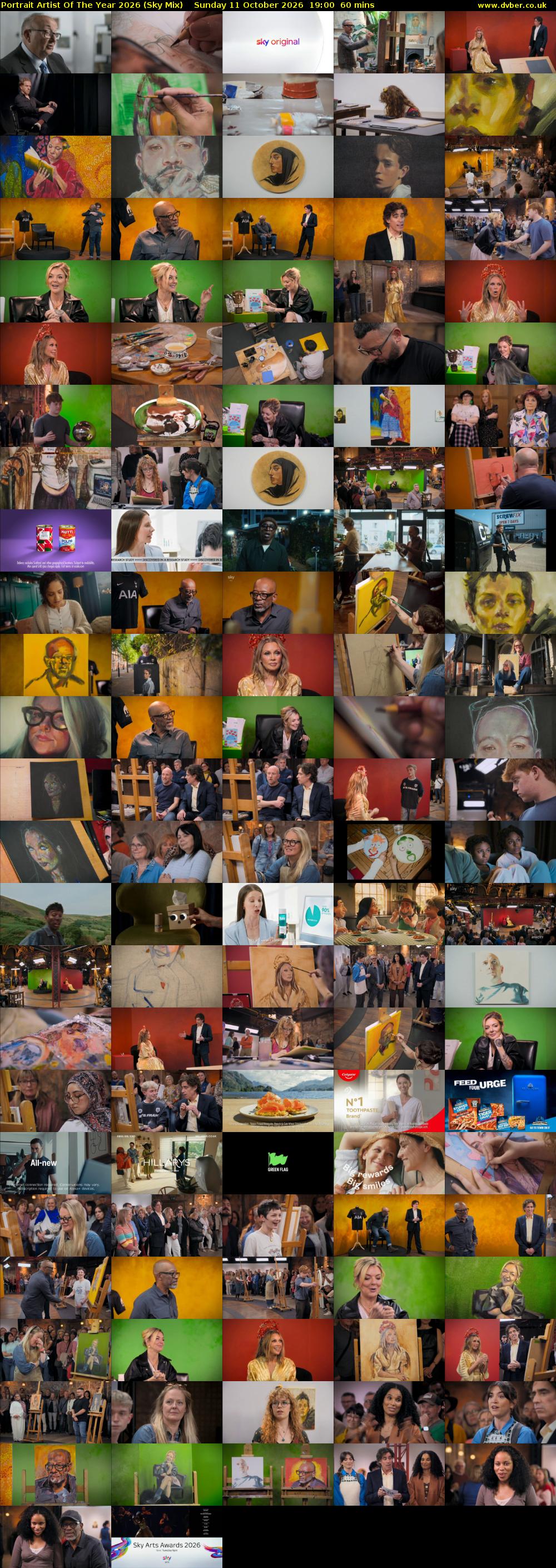 Portrait Artist Of The Year 2026 (Sky Mix) Sunday 11 October 2026 19:00 - 20:00