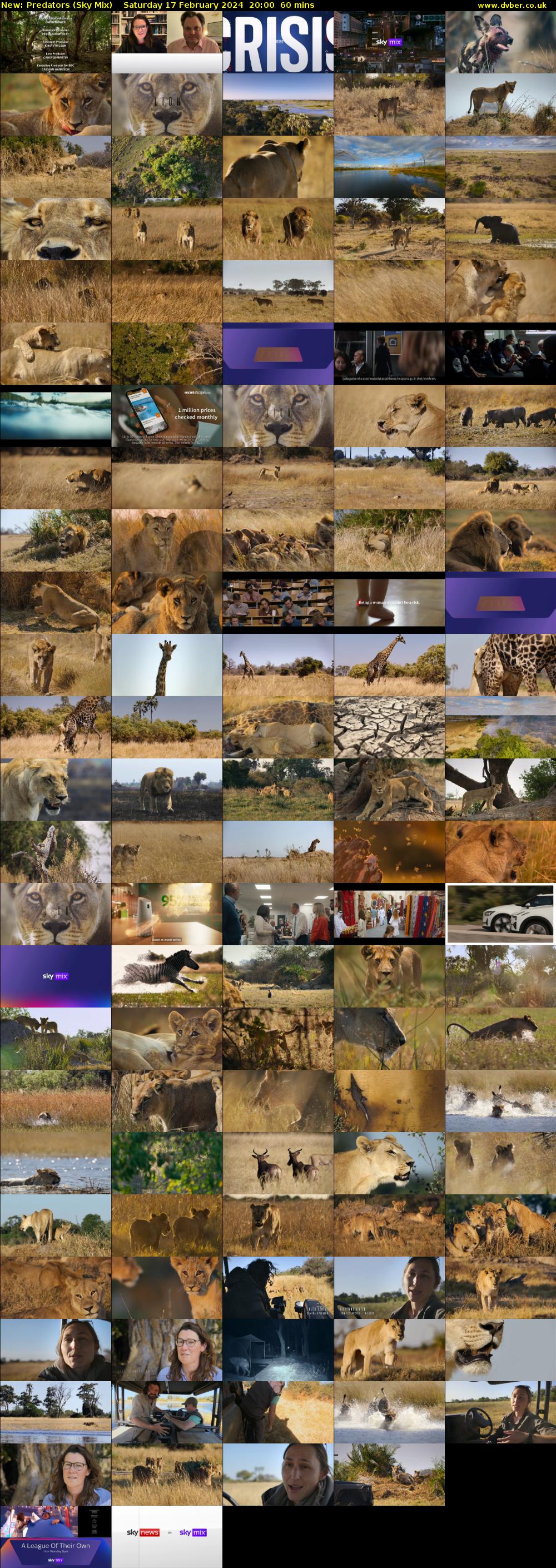 Predators (Sky Mix) Saturday 17 February 2024 20:00 - 21:00