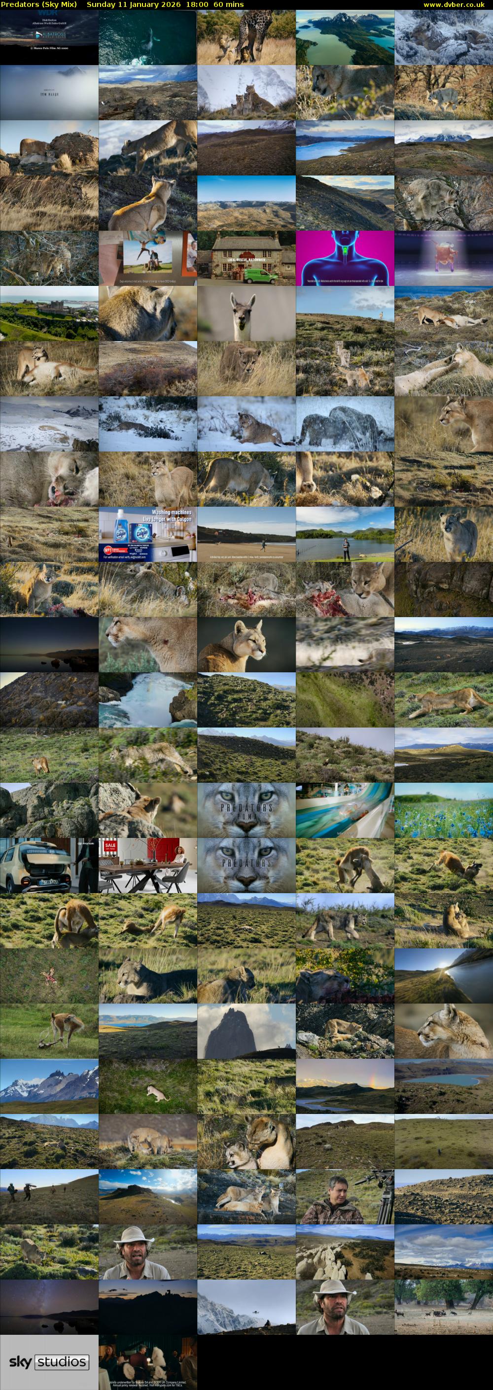 Predators (Sky Mix) Sunday 11 January 2026 18:00 - 19:00