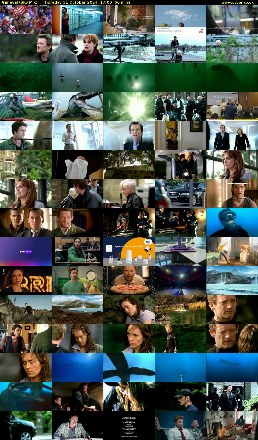 Primeval (Sky Mix) Thursday 31 October 2024 17:00 - 18:00