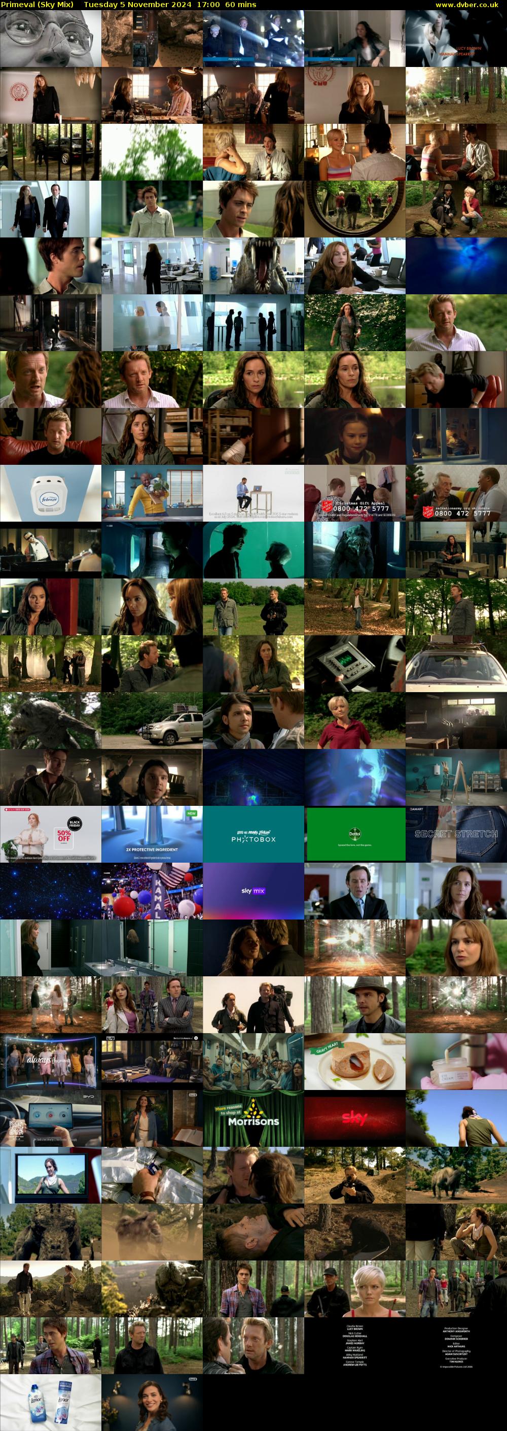 Primeval (Sky Mix) Tuesday 5 November 2024 17:00 - 18:00