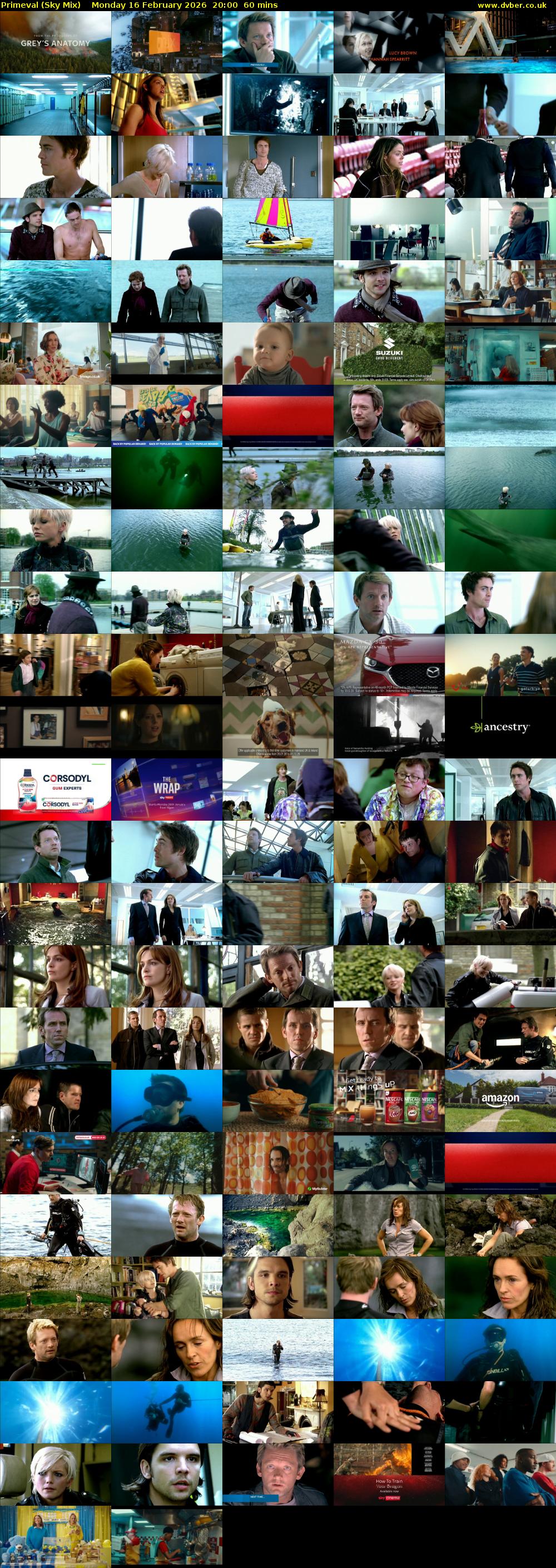 Primeval (Sky Mix) Monday 16 February 2026 20:00 - 21:00
