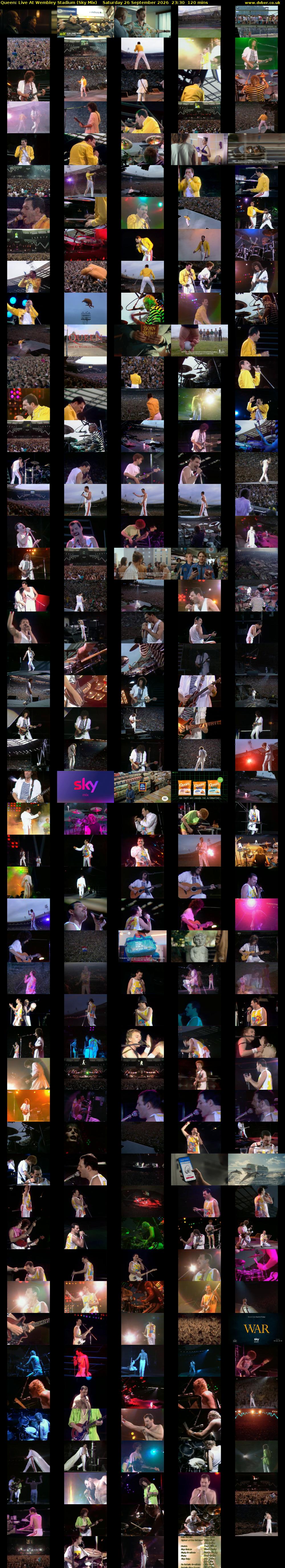 Queen: Live At Wembley Stadium (Sky Mix) Saturday 26 September 2026 23:30 - 01:30